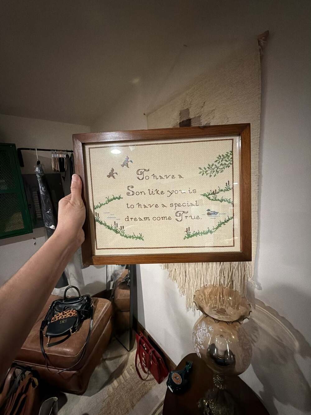 Vintage Framed 'To Have A Son Like You Is To Have A Special Dream Come True' Cou